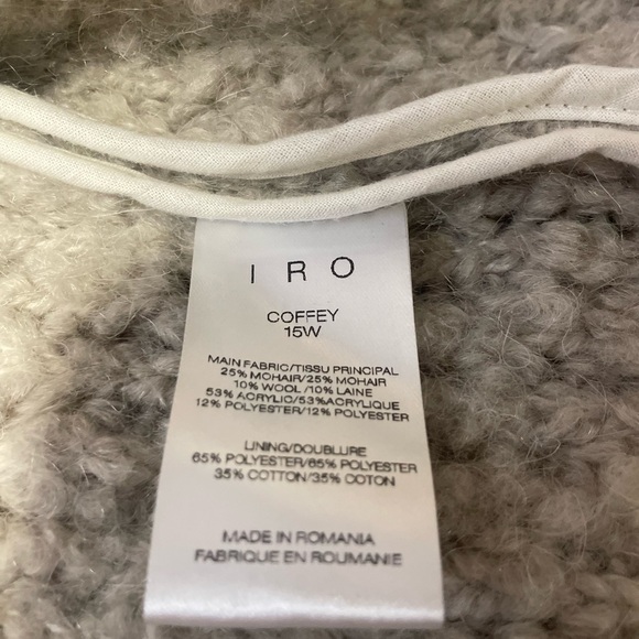 Iro Grey Jacket Size 34 Size 0 - Picture 7 of 8